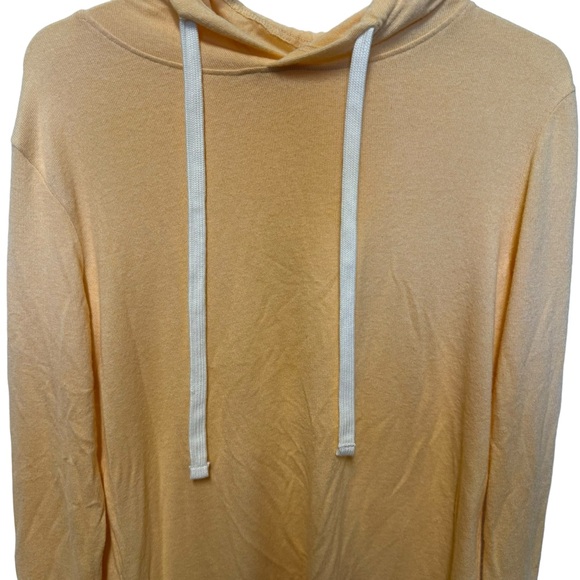 ZYIA | Boyfriend Hoodie Sunburst Orange Oversized Pullover Sweatshirt | XXS 0033 - Picture 2 of 6